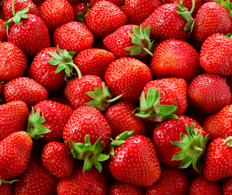 Fresh strawberries, a crop commonly tested for pesticide residue